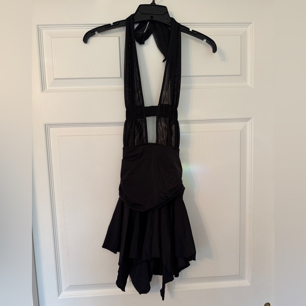 Black Ruched Dress - Picture 2 of 6
